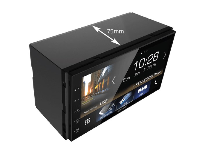 Kenwood DMX125DAB BT, DAB+, Shortbody, USB, AUX